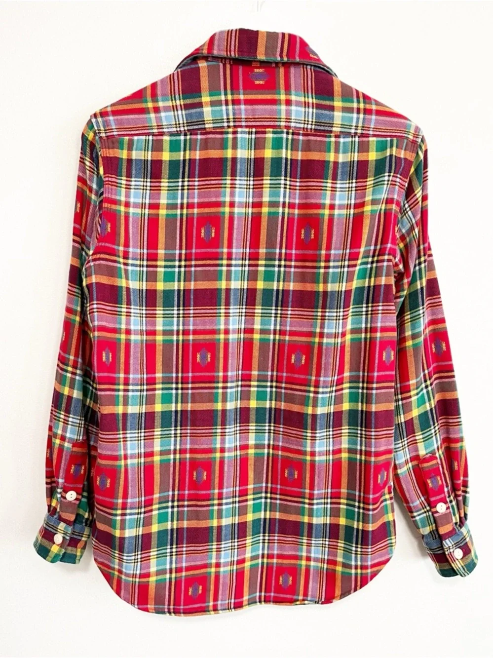 Polo Ralph Lauren Classic Fit Southwest Plaid Flannel Button Shirt Small